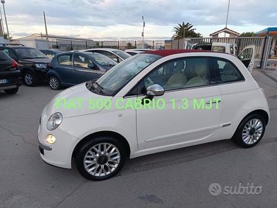 Usata Fiat 500C 95 CV (69 kW) 2014 Bianco Cabrio