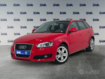 Usata Audi A3 Ambition 170 CV (125 kW) 2010 Rosso Utilitaria