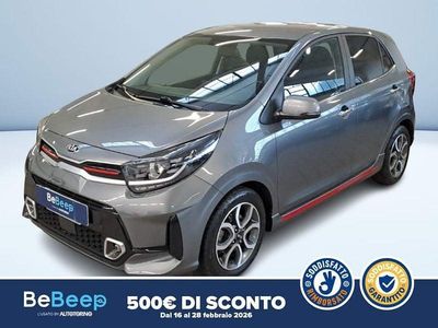 Usata Kia Picanto GT-Line 67 CV (49 kW) 2021 Grigio scuro metallizzato Utilitaria