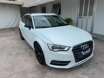 Usata Audi A3 Ambition 105 CV (77 kW) 2014 Bianco Berlina