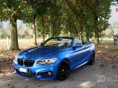 Usata BMW 220 M Sport 184 CV (135 kW) 2015 Blu Cabrio