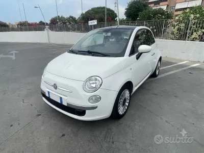 Usata Fiat 500 Lounge 69 CV (50 kW) 2014 Bianco Utilitaria