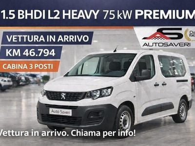 Usata Peugeot Partner Premium 101 CV (74 kW) 2022 Bianco Monovolume