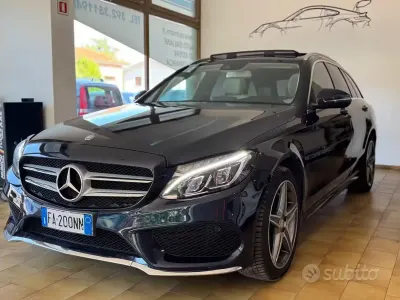 Usata Mercedes C220 Premium 170 CV (125 kW) 2016 Blu Station wagon