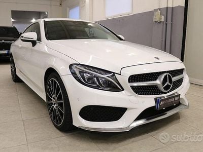 Usata Mercedes C220 Premium 170 CV (125 kW) 2018 Bianco Coupé