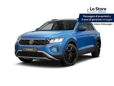 Nuova VW T-Roc Edition 150 CV (110 kW) 2025 Ravenna blue metallizzato nero SUV