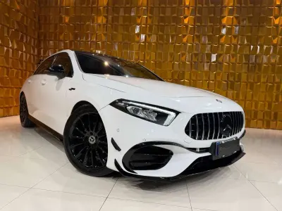 Usata Mercedes A180 AMG 136 CV (100 kW) 2019 Bianco Berlina