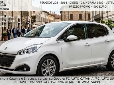 Usata Peugeot 208 Allure 115 CV (84 kW) 2014 Bianco Utilitaria