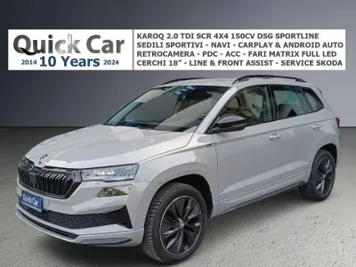 Usata Skoda Karoq SportLine 150 CV (110 kW) 2022 Grigio acciaio SUV