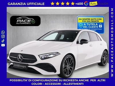 Usata Mercedes A180 AMG Line Premium Plus 116 CV (85 kW) 2025 Bianco metallizzato Berlina
