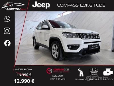 Usata Jeep Compass Longitude 120 CV (88 kW) 2019 Bianco SUV