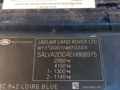Usata Land Rover Range Rover 150 CV (110 kW) 2014 Bluazzurro SUV