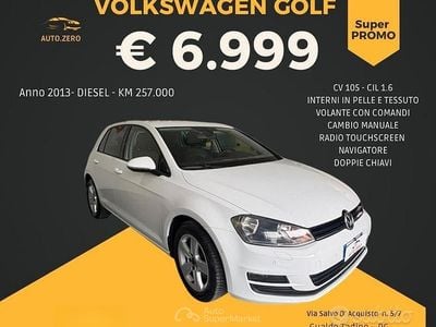 Usata VW Golf VII Highline 105 CV (77 kW) 2013 Bianco Berlina