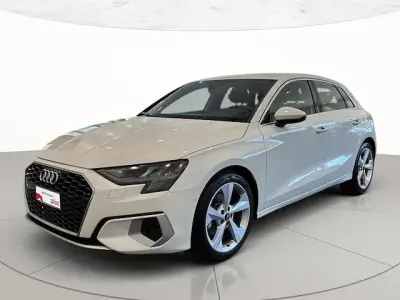 Usata Audi A3 Advanced 150 CV (110 kW) 2021 Bianco ibis Berlina