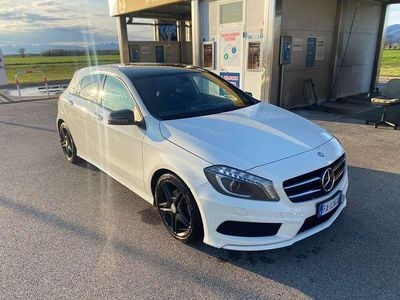 Usata Mercedes A200 AMG line 136 CV (100 kW) 2015 Bianco Berlina