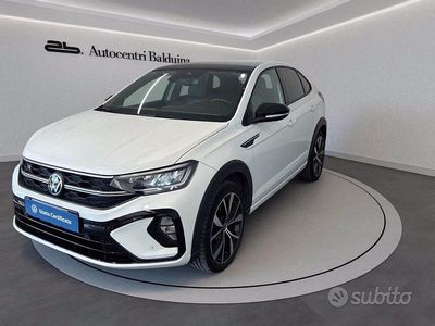 Usata VW Taigo R-line 110 CV (80 kW) 2022 Bianco/tetto nero SUV