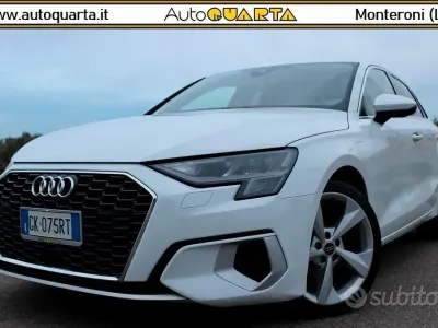 Usata Audi A3 Advanced 150 CV (110 kW) 2022 Bianco Berlina