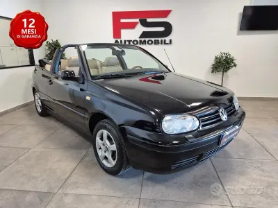 Usata VW Golf Karmann 100 CV (73 kW) 1999 Nero Cabrio