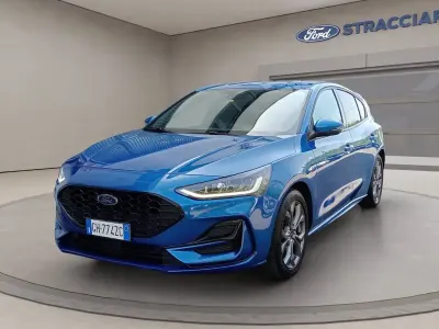 Usata Ford Focus ST-Line X 125 CV (91 kW) 2022 Blu metallizzato Berlina