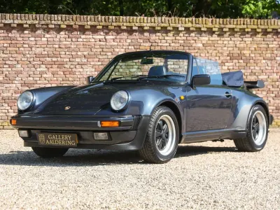 Usata Porsche 911 Turbo 300 CV (220 kW) 1988 Blu Cabrio