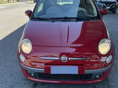 Usata Fiat 500 Lounge 69 CV (50 kW) 2009 Rosso Cabrio