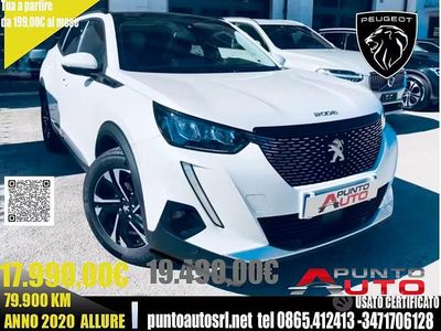 Usata Peugeot 2008 Allure 102 CV (75 kW) 2020 Bianco SUV