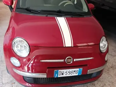 Usata Fiat 500 69 CV (50 kW) 2009 Rosso Cabrio