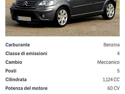 Usata Citroën C3 60 CV (44 kW) 2005 Nero Berlina