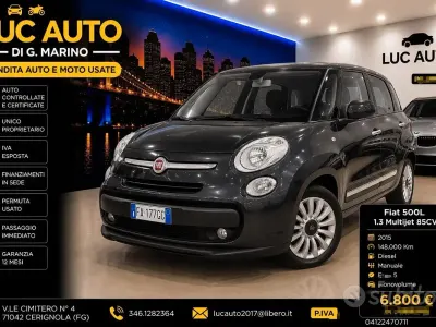 Usata Fiat 500L Lounge 84 CV (61 kW) 2015 Grigio Monovolume
