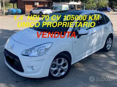 Usata Citroën C3 Exclusive 68 CV (50 kW) 2013 Bianco Berlina