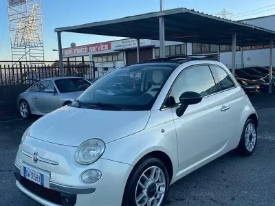 Usata Fiat 500 Lounge 69 CV (50 kW) 2009 Bianco Cabrio