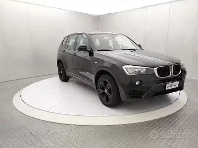Usata BMW X3 Advantage 190 CV (139 kW) 2017 Nero SUV