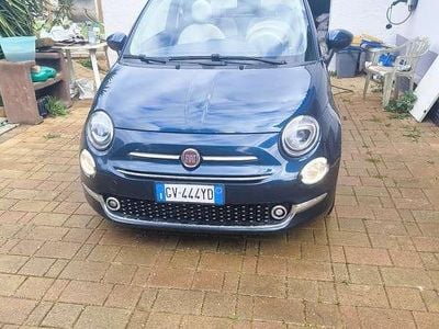 Usata Fiat 500C Lounge 95 CV (69 kW) 2017 Blu Cabrio