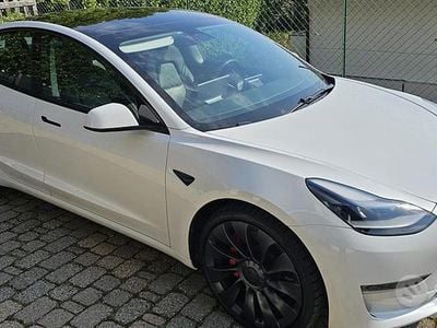 Usata Tesla Model 3 Performance 461 kW (627 CV) 2021 Bianco Berlina