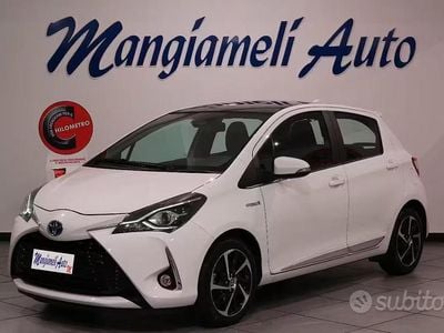 Usata Toyota Yaris Hybrid Style 2019 Bianco Berlina