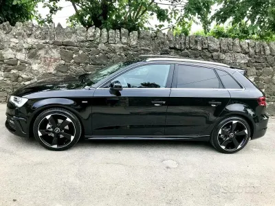 Usata Audi A3 S-Line 150 CV (110 kW) 2019 Nero Berlina