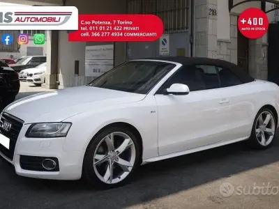Usata Audi A5 Cabriolet Ambiente 239 CV (175 kW) 2009 Bianco Cabrio
