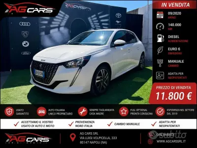 Usata Peugeot 208 Allure 102 CV (75 kW) 2020 Bianco Utilitaria