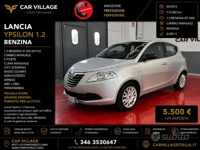 Usata Lancia Ypsilon S 69 CV (50 kW) 2012 Grigio Utilitaria