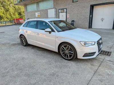 Usata Audi A3 S-Line 150 CV (110 kW) 2014 Bianco Berlina