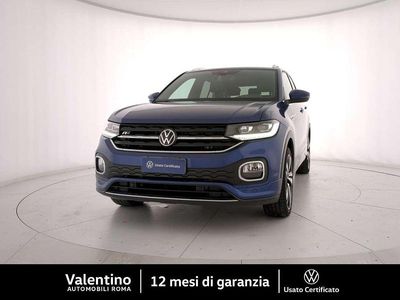 Usata VW T-Cross R-line 110 CV (80 kW) 2021 Blu SUV