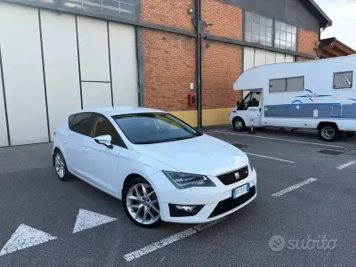 Usata Seat Leon FR 184 CV (135 kW) 2015 Bianco Berlina