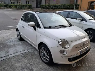 Usata Fiat 500C 69 CV (50 kW) 2009 Bianco Cabrio