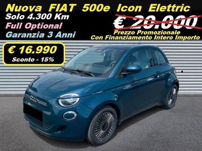 Usata Fiat 500e Icon 42 kW (58 CV) 2022 Nero Utilitaria