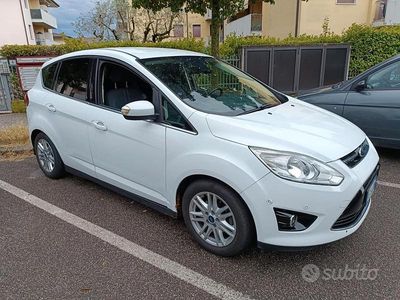 Usata Ford C-MAX Titanium 120 CV (88 kW) 2015 Bianco Monovolume