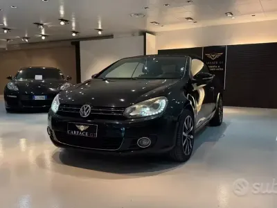 Käytetty VW Golf Cabriolet 105 HP (77 kW) 2012 Musta Avoauto