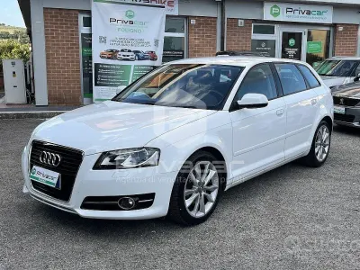 Usata Audi A3 Sportback Ambition 105 CV (77 kW) 2011 Bianco Utilitaria