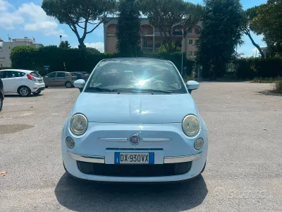 Usata Fiat 500 Pop 69 CV (50 kW) 2009 Blu Cabrio