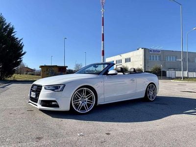 Usata Audi A5 Cabriolet Advanced Plus 177 CV (130 kW) 2013 Bianco Cabrio