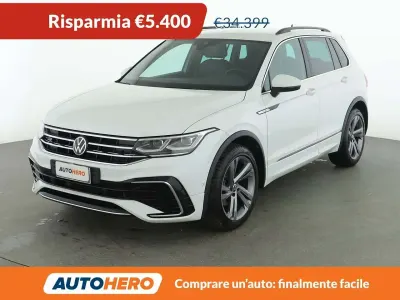 Usata VW Tiguan R-line 150 CV (110 kW) 2022 Bianco SUV